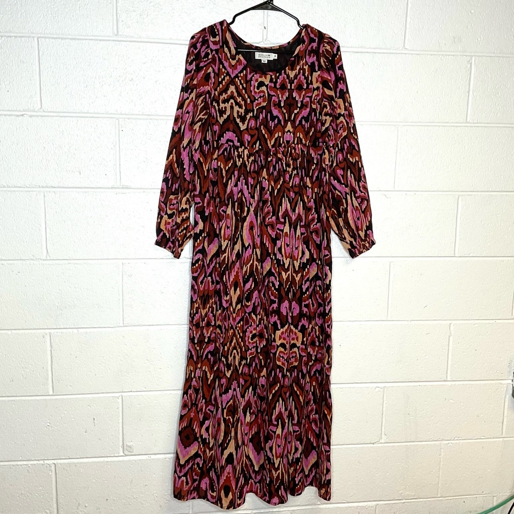 < Molly Bracken Vibrant Multi-Colored Maxi Dress > - Picture 2 of 5